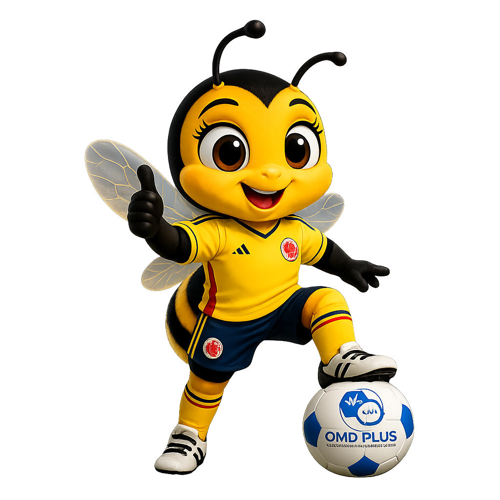 DOMI mundial en el pie de página de OMD PLUS